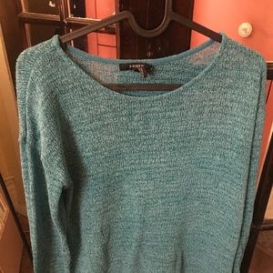 Blue, knit, sweater